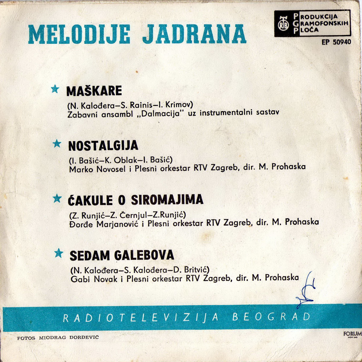 Melodije Jadrana 1963 Split 62 b