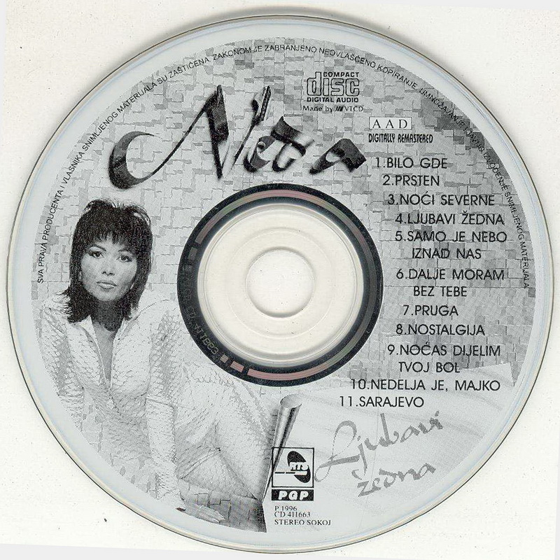 Neda Ukraden 1996 Ljubavi zedna CD