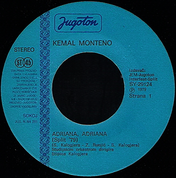 Kemal Monteno 1979 Adriana Adriana vinil 1