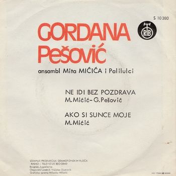 Gordana Pesovic 1976 - Ne idi bez pozdrava (Singl) 34808994_zadnja